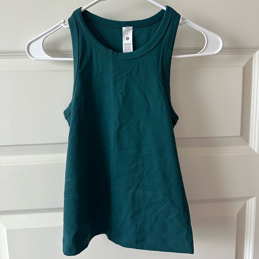 “ Lululemon Align Waist-Length Racerback “ tank top NWT storm teal